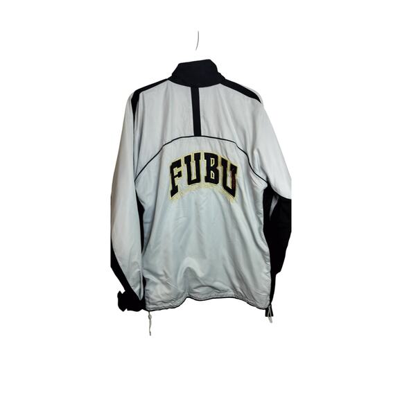 M730) Vintage 90s Men's  FUBU Full Zip Track Windbreaker Jacket Medium - Picture 6 of 13